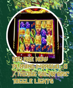 Solar disc slot machine